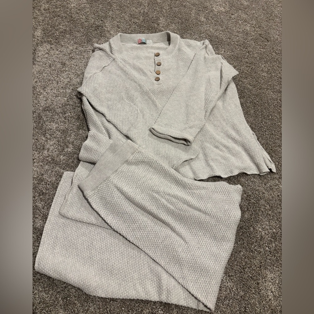 Free People Hailee Sweater Set - Grey
